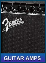 "Fender electric and acoustic guitar amps"